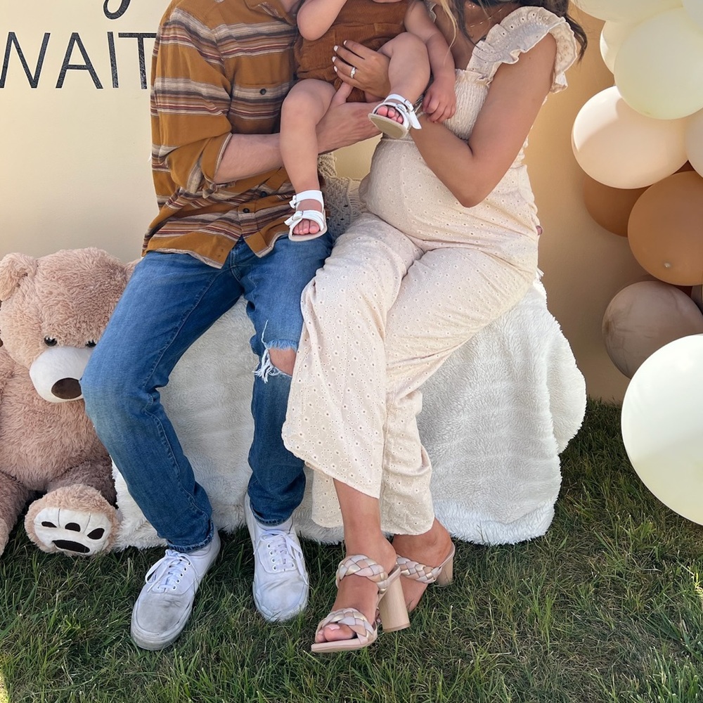 lulus cream jumpsuit size S